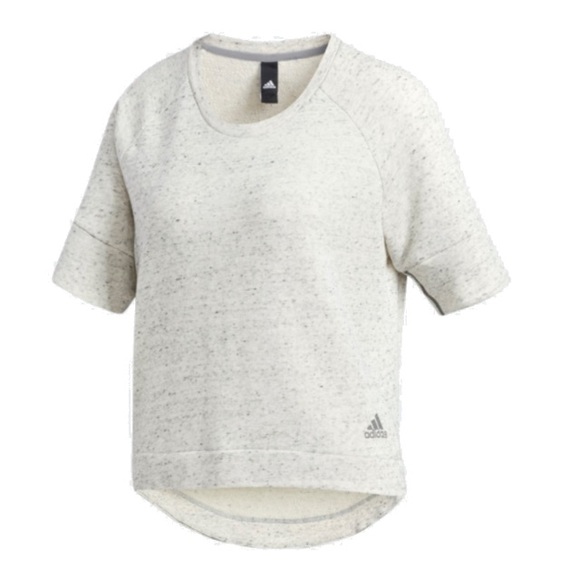 adidas S2S short sleeve white melange/grey S - Picture 2 of 5